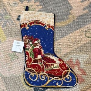 SFERRA sleigh 🛷 needlepoint stocking